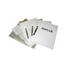 Dosar din carton incopciat 1/1 alb